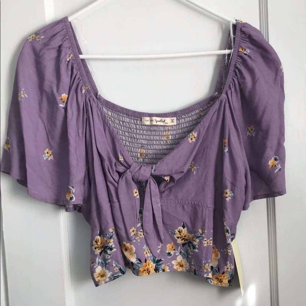 NWT Junior Square Neck Top